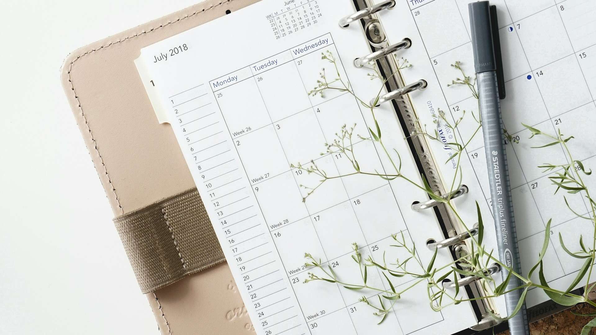 A Filofax Original Nude in personal size